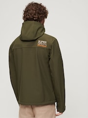 Superdry Green Hooded Soft Shell Trekker Jacket - Image 2 of 7