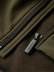 Superdry Green Hooded Soft Shell Trekker Jacket - Image 7 of 7