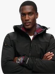 Superdry Black Hooded Soft Shell Trekker Jacket - Image 5 of 8