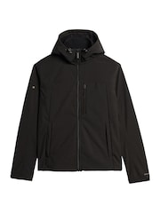 Superdry Black Hooded Soft Shell Trekker Jacket - Image 6 of 8