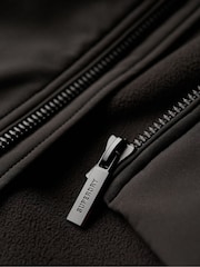 Superdry Black Hooded Soft Shell Trekker Jacket - Image 8 of 8