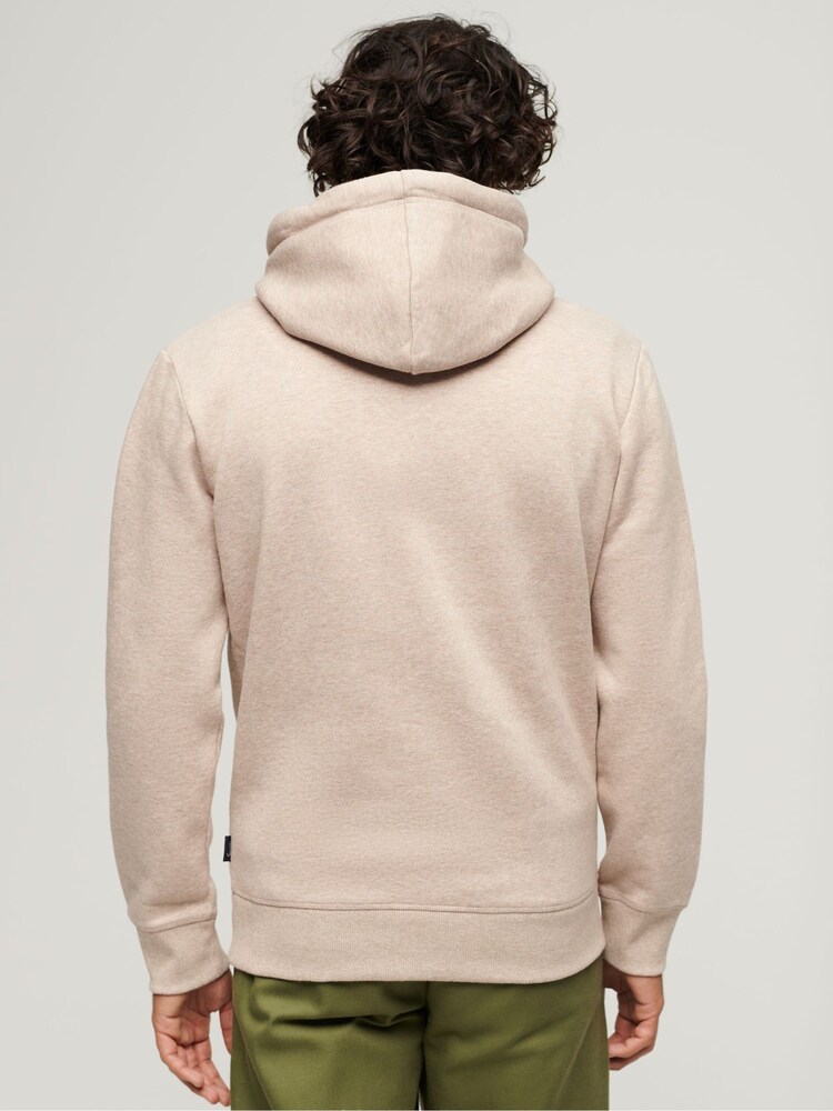 Superdry Nude Embossed Vintage Logo Hoodie - Image 2 of 6