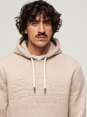 Superdry Nude Embossed Vintage Logo Hoodie - Image 5 of 6