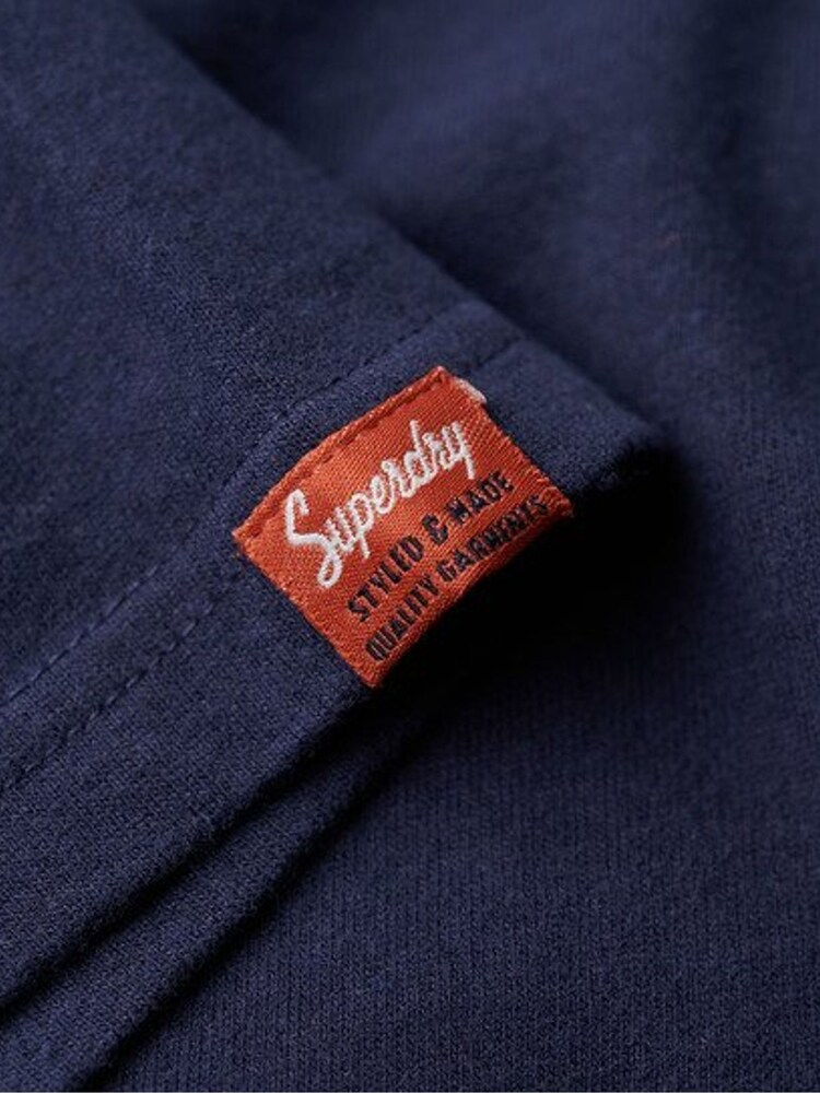 Superdry Blue Copper Label Chest 100% Cotton Graphic T-Shirt - Image 4 of 4