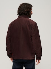 Superdry Red Surplus Corduroy Overshirt - Image 3 of 4