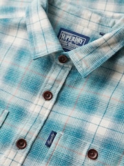 Superdry Blue Vintage Check Overshirt - Image 6 of 6