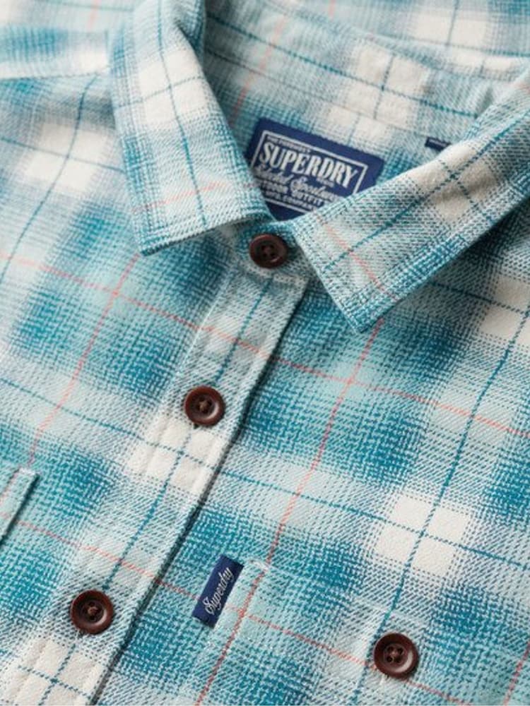أزرق - قميص علوي مربعات Vintage من Superdry - صورة 6 من 6 أزرق - قميص علوي مربعات Vintage من Superdry - صورة 6 من 6