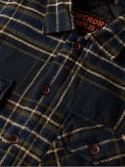 Superdry Blue Surplus Check Overshirt - Image 5 of 6