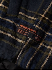 Superdry Blue Surplus Check Overshirt - Image 6 of 6