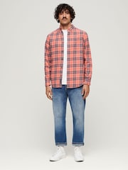 Superdry Red Vintage Check Shirt - Image 3 of 6