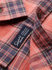 Superdry Red Vintage Check Shirt - Image 5 of 6
