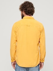 Superdry Yellow Micro Cord Long Sleeve 100% Cotton Shirt - Image 2 of 6
