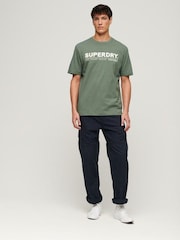 Superdry Green Loose Fit Utility Sport Logo T-Shirt - Image 3 of 5
