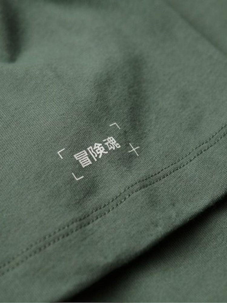 Superdry Green Loose Fit Utility Sport Logo T-Shirt - Image 5 of 5