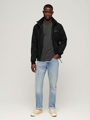 Schwarz - Superdry Sports Harrington-Jacke - Bild 3 von 9