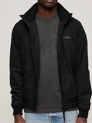 Schwarz - Superdry Sports Harrington-Jacke - Bild 4 von 9