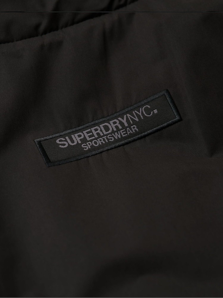 Schwarz - Superdry Sports Harrington-Jacke - Bild 9 von 9