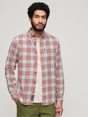 Superdry White Vintage Check Shirt - Image 1 of 4