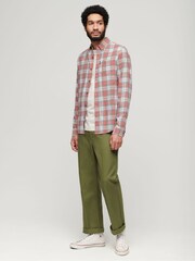 Superdry White Vintage Check Shirt - Image 3 of 4