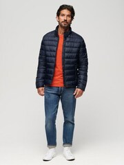 Superdry Blue Lightweight Padded Jacket - Image 3 of 8