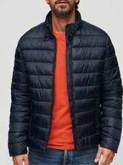 Superdry Blue Lightweight Padded Jacket - Image 4 of 8