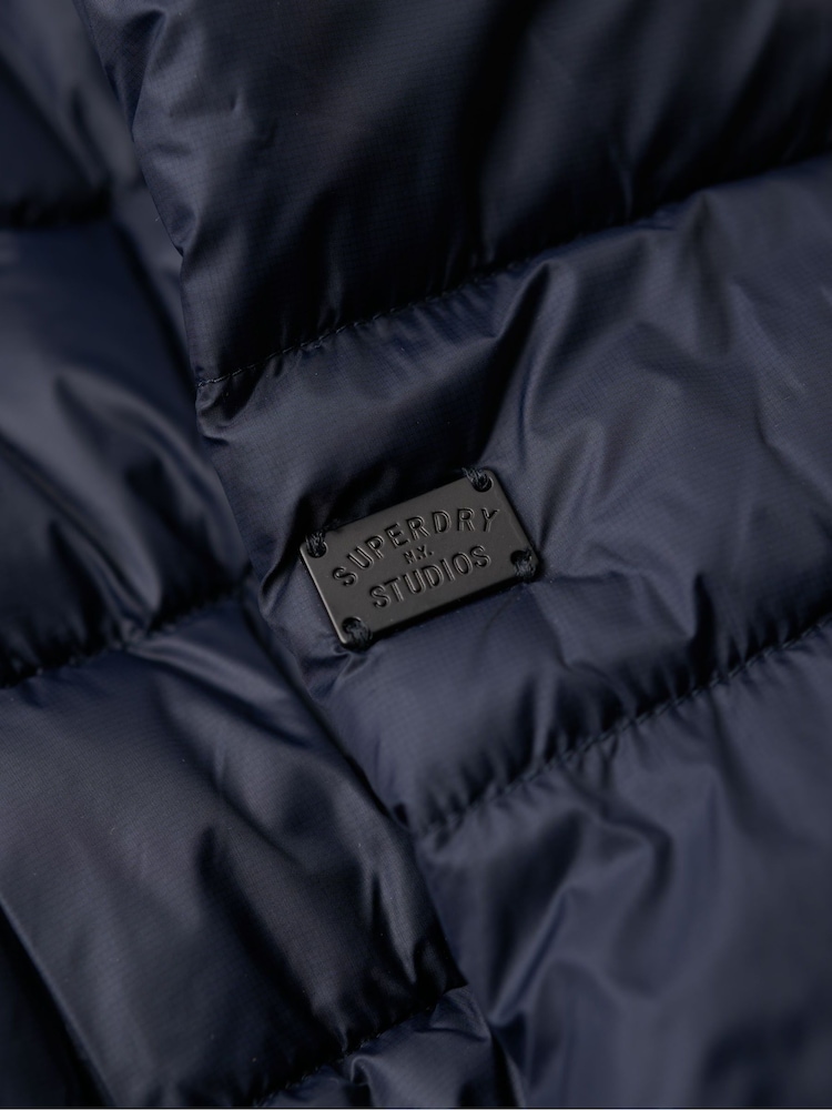 Superdry Blue Lightweight Padded Jacket - Image 8 of 8 Superdry Blue Lightweight Padded Jacket - Image 8 of 8