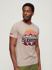 Nude - Superdry Great Outdoors Grafik-T-Shirt - Bild 1 von 5