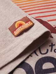 Nude - Superdry Great Outdoors Grafik-T-Shirt - Bild 5 von 5