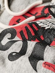 Superdry Grey Tokyo Vintage Logo Hoodie - Image 5 of 6