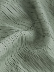 Khaki Green Textured Pull On Wide Leg Trousers - Image 7 of 7