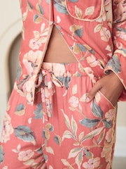 Laura Ashley Alworth Floral Button Through Pyjamas - Image 4 of 9