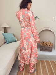 Laura Ashley Alworth Floral Dressing Gown - Image 4 of 7