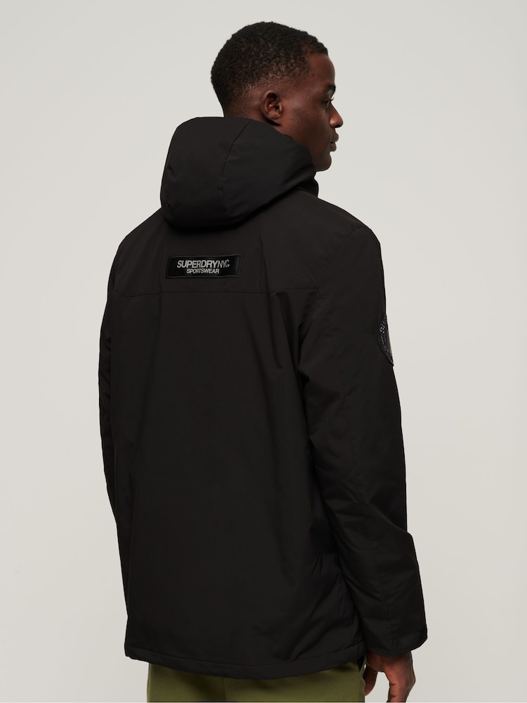 Superdry Black City Hooded Wind Parka Jacket - Image 2 of 7