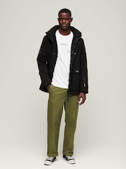 Superdry Black City Hooded Wind Parka Jacket - Image 3 of 7