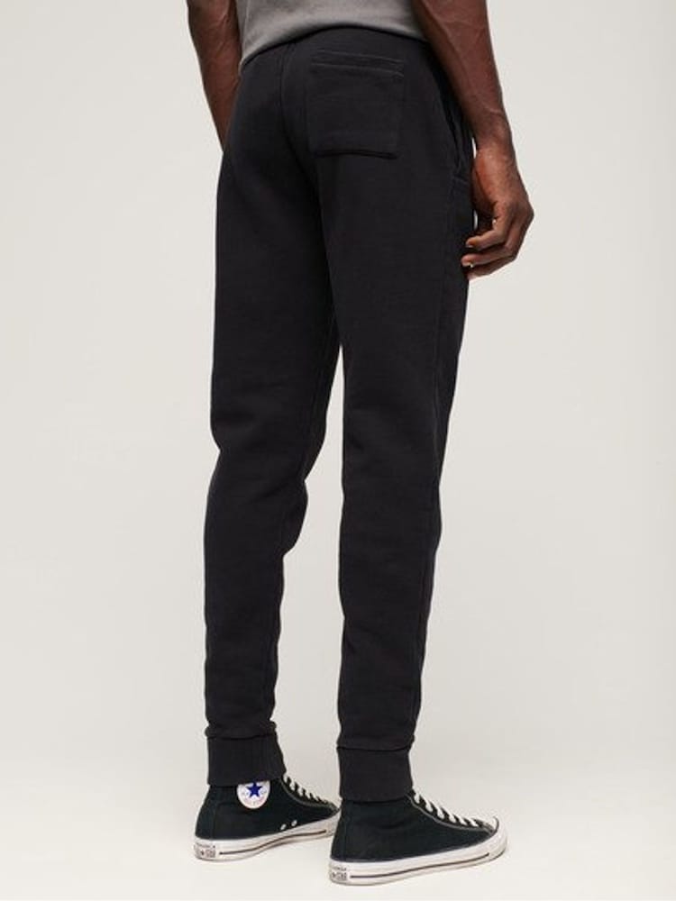 Superdry Black Classic Vintage Logo Heritage Joggers - Image 2 of 6