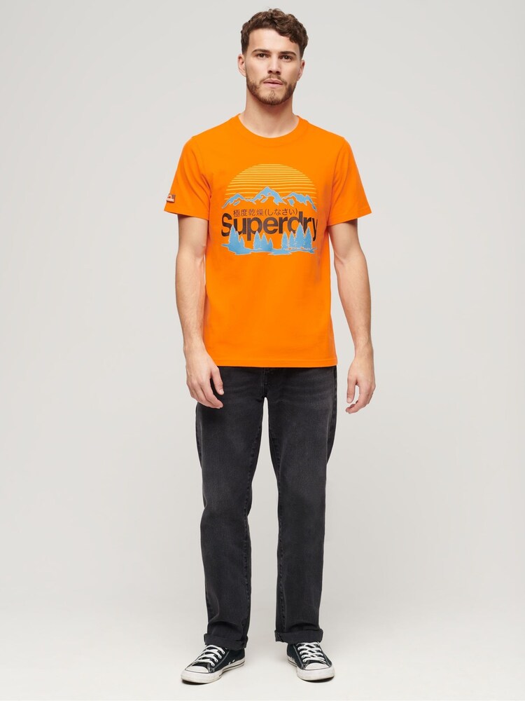 Orange - Superdry Great Outdoors Grafik-T-Shirt - Bild 2 von 5