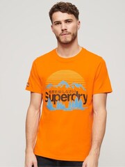 Orange - Superdry Great Outdoors Grafik-T-Shirt - Bild 5 von 5