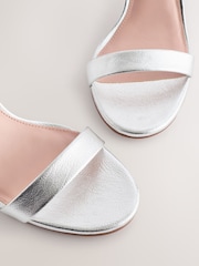 Silver Standard/Wide Fit Block Heel Sandals - Image 12 of 15
