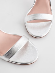 Silver Standard/Wide Fit Forever Comfort® Block Heel Sandals - Image 6 of 9