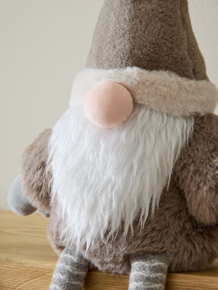 Natural Christmas Gonk Plush Ornament - Image 2 of 5