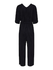 Y.A.S Black Plisse Belted Jumpsuit - Image 6 of 6