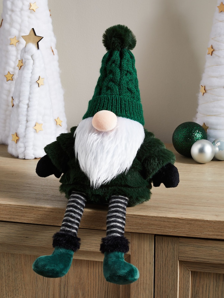 Green Christmas Gonk Plush Ornament - Image 1 of 5