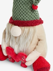 Green Alphabet Monogram Christmas Gonk Plush Ornament - Image 6 of 6