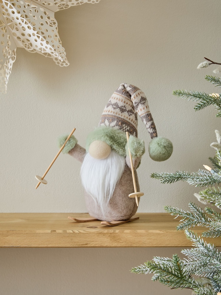 Sage Green Gonk Christmas Plush Ornament - Image 1 of 5
