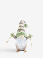 Sage Green Gonk Christmas Plush Ornament - Image 3 of 5