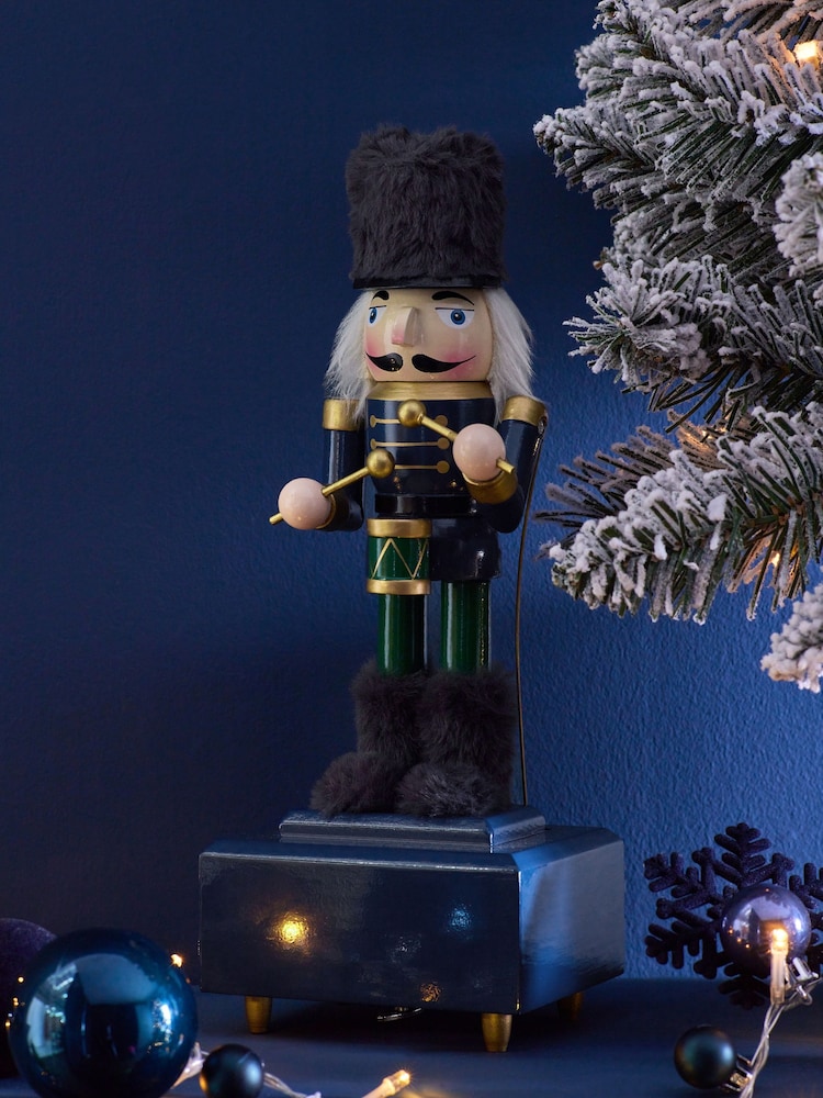 Navy Musical Nutracker Christmas Ornament - Image 1 of 4