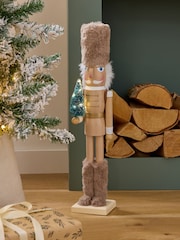Natural Christmas Light Up Nutcracker Ornament - Image 1 of 6