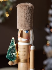 Natural Christmas Light Up Nutcracker Ornament - Image 2 of 6