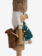 Natural Christmas Light Up Nutcracker Ornament - Image 6 of 6