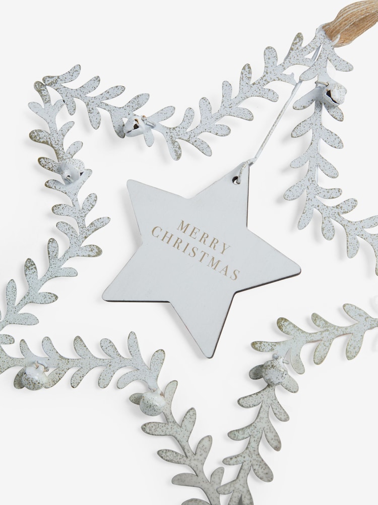 White Star Merry Christmas Hanging Decoration - Image 4 of 4